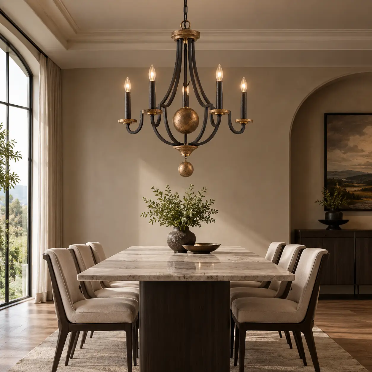 Westwood-5-Light-Transitional-Metal-Drum-Chandelier-Pendant-in-Western-Bronze-modern-luxury-transitional-dining Westwood-5-Light-Transitional-Metal-Drum-Chandelier-Pendant-in-Western-Bronze-modern-luxury-transitional-dining