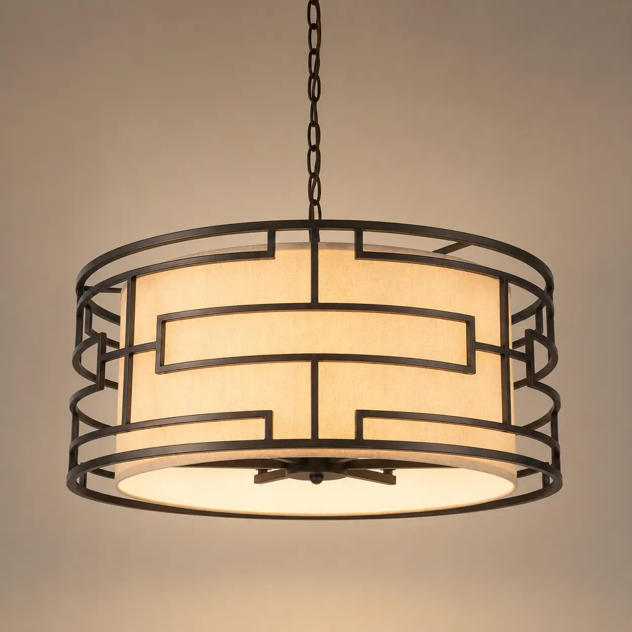Zen-Lattice-Modern-Asian-6-Light-Drum-Pendant-3 Zen-Lattice-Modern-Asian-6-Light-Drum-Pendant-3