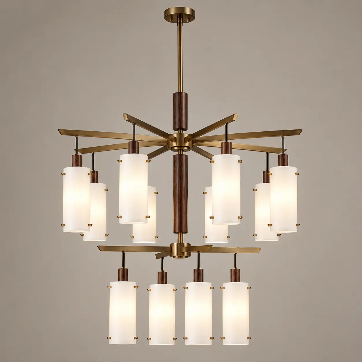 Zenith-Radiance-2-Tier-12-Light-Mid-Century-Linear-Chandelier-3 Zenith-Radiance-2-Tier-12-Light-Mid-Century-Linear-Chandelier-3