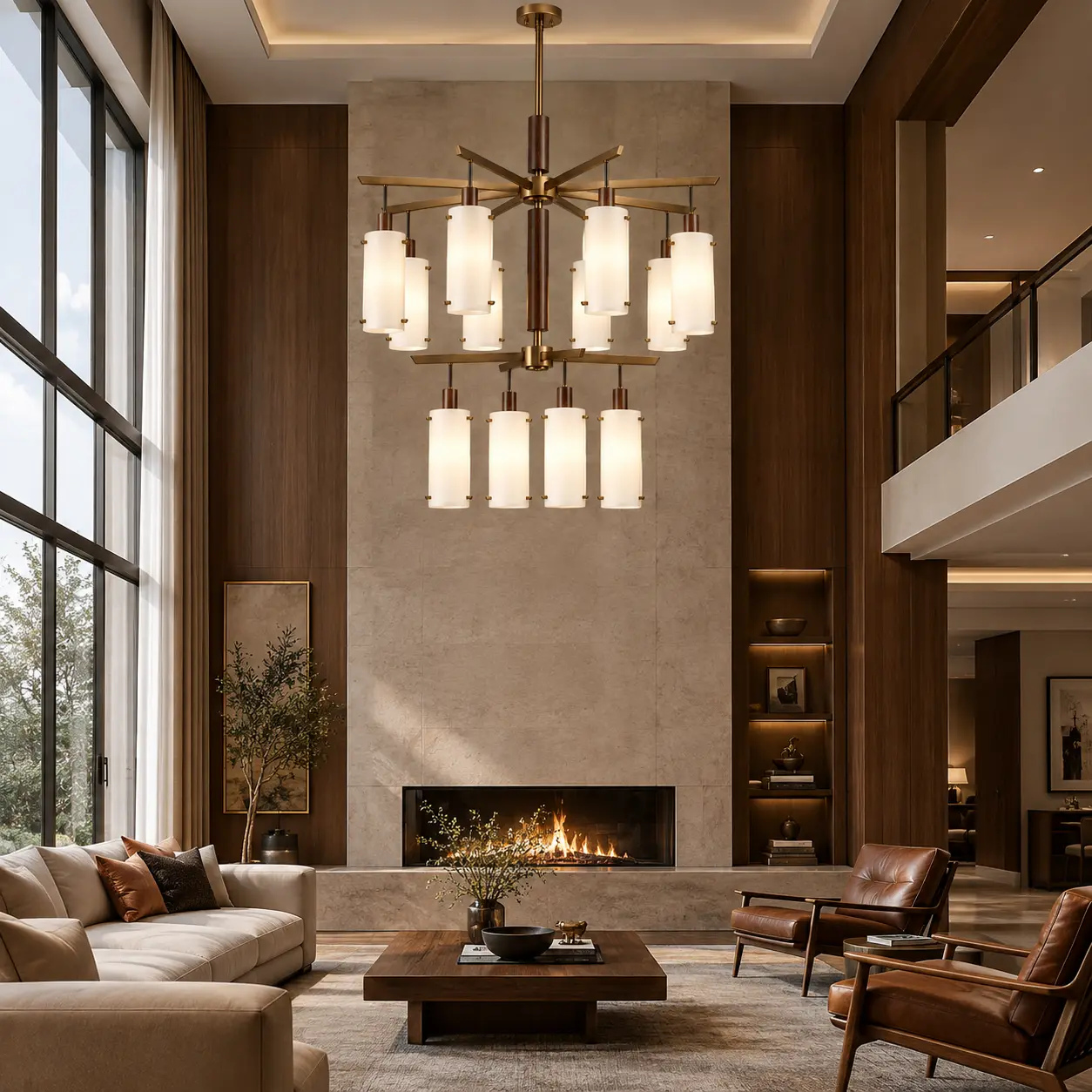 Zenith-Radiance-2-Tier-12-Light-Mid-Century-Linear-Chandelier-High-Ceiling-Great-Rooms-Architectural-Loft-Living Zenith-Radiance-2-Tier-12-Light-Mid-Century-Linear-Chandelier-High-Ceiling-Great-Rooms-Architectural-Loft-Living