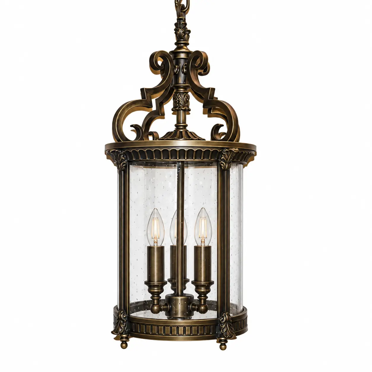 3-Light-Cylindrical-Lantern-Pendant-in-Antique-Burnished-Bronze-Finish-1 3-Light-Cylindrical-Lantern-Pendant-in-Antique-Burnished-Bronze-Finish-1