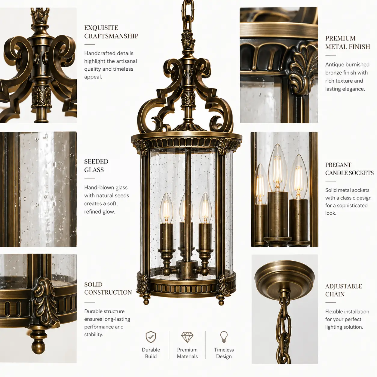 3-Light-Cylindrical-Lantern-Pendant-in-Antique-Burnished-Bronze-Finish-2 3-Light-Cylindrical-Lantern-Pendant-in-Antique-Burnished-Bronze-Finish-2