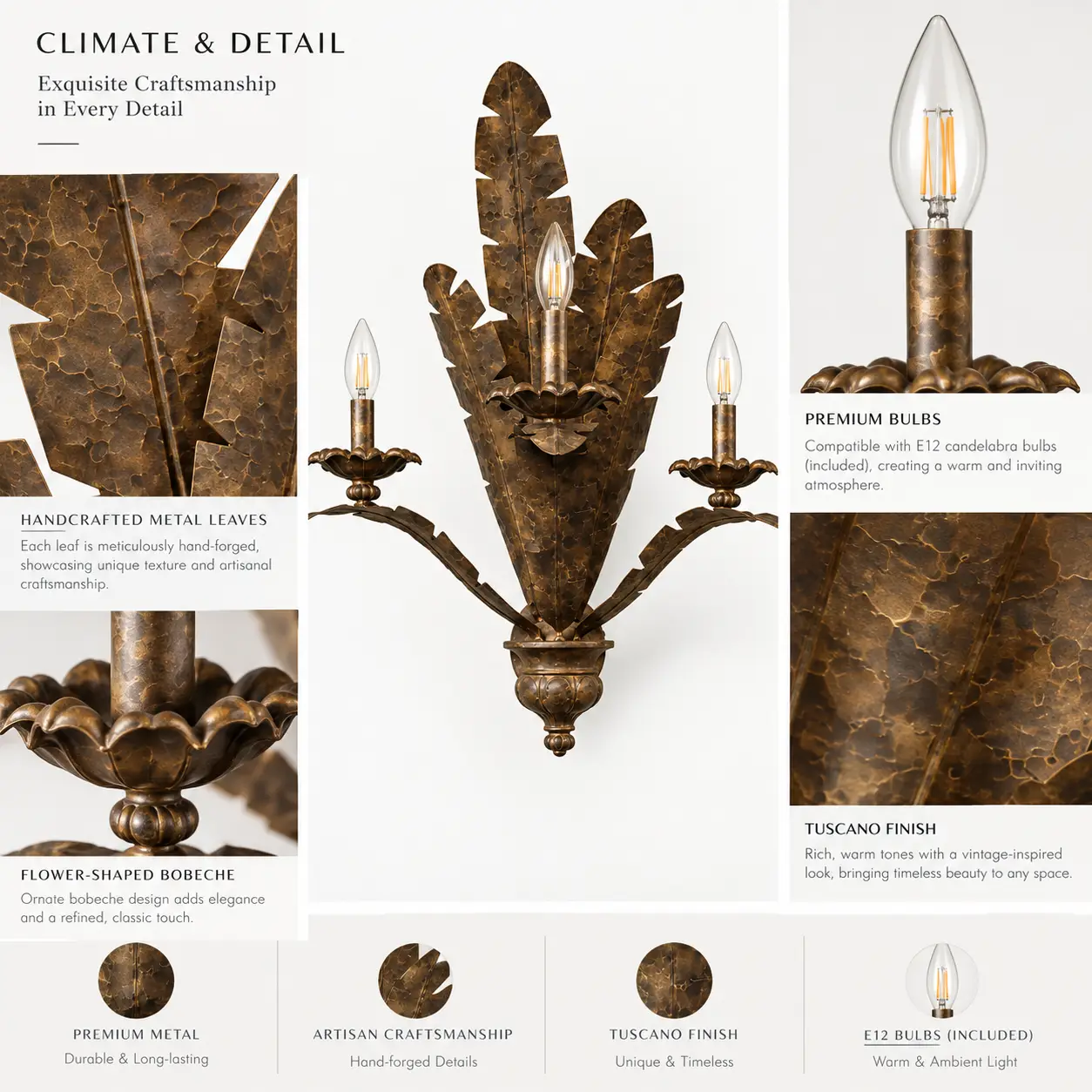 3-Light-Handcrafted-Metal-Pendant-in-Tuscano-Finish-2 3-Light-Handcrafted-Metal-Pendant-in-Tuscano-Finish-2