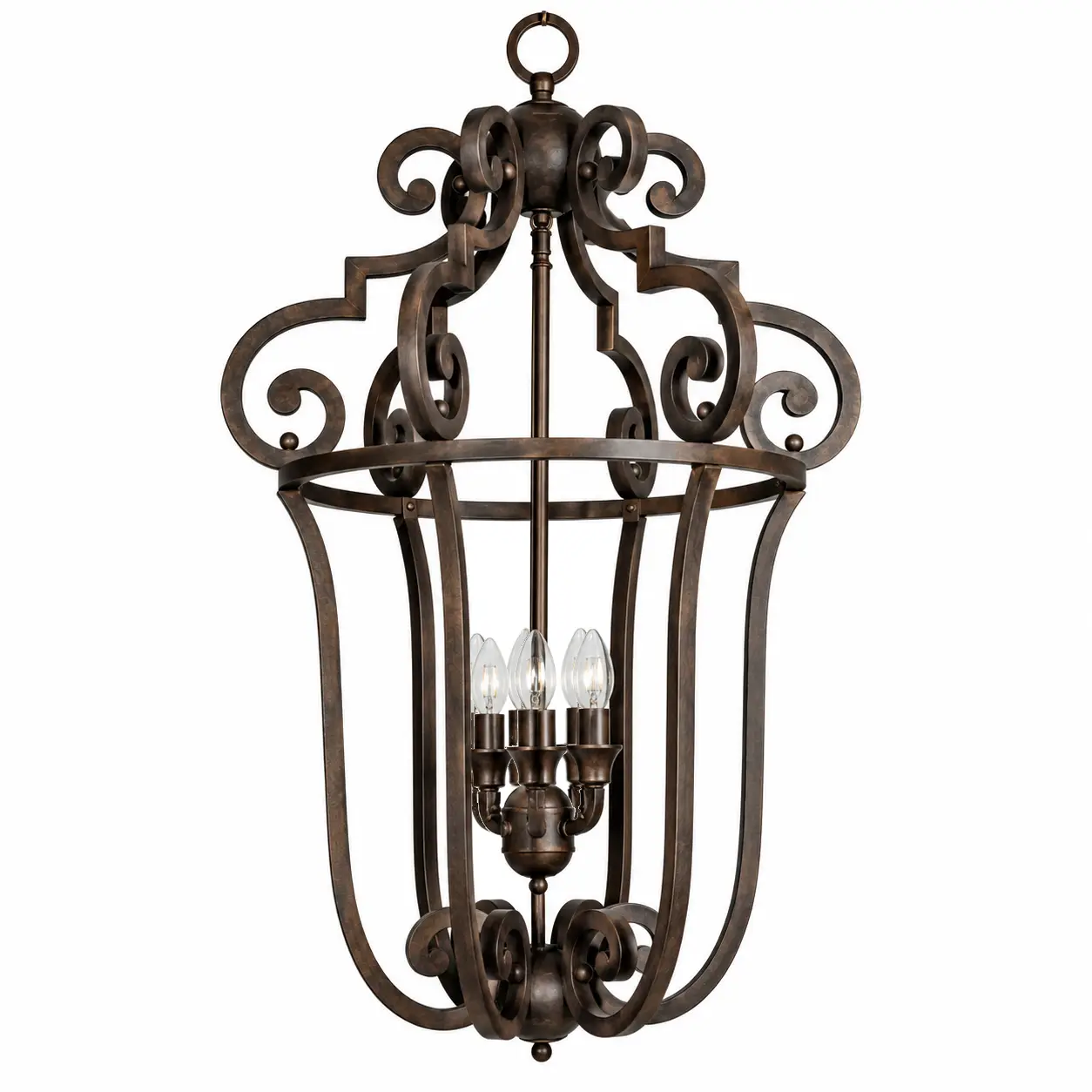 6-Light-Handcrafted-Pendant-Lantern-in-Antique-Bronze-Finish-1 6-Light-Handcrafted-Pendant-Lantern-in-Antique-Bronze-Finish-1