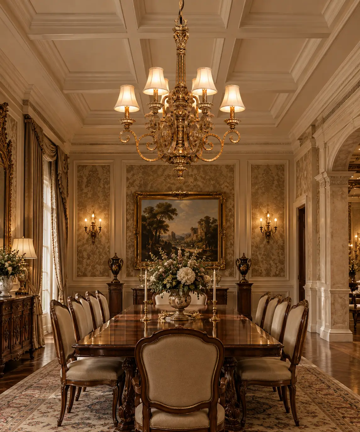 Alhambra-Ornate-6-Light-Chandelier-Neoclassical-French-Provincial-Formal-Dining Alhambra-Ornate-6-Light-Chandelier-Neoclassical-French-Provincial-Formal-Dining