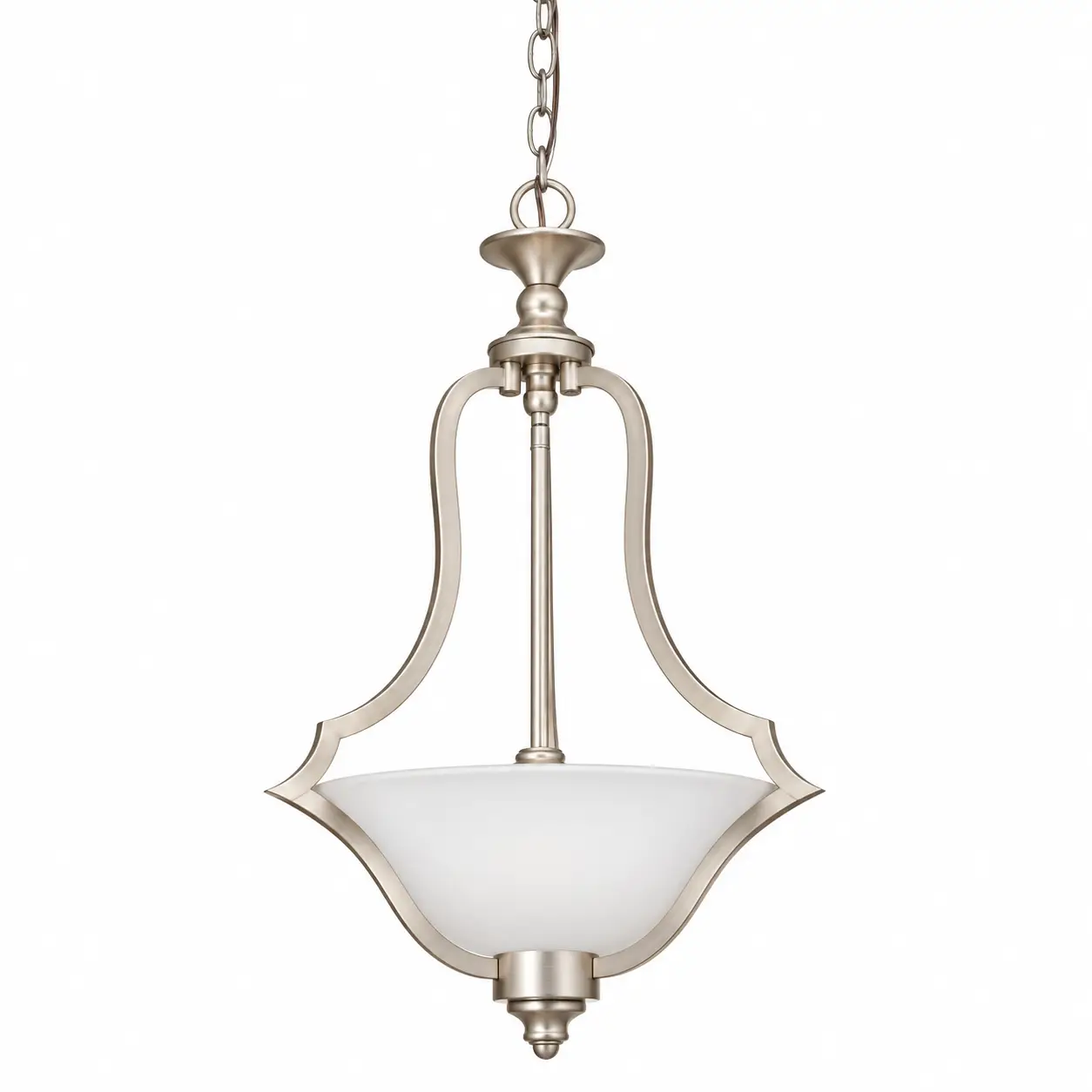 Brushed-Champagne-Silver-3-Light-Pendant-Chandelier-with-Frosted-Glass-Bowl-Shade-1 Brushed-Champagne-Silver-3-Light-Pendant-Chandelier-with-Frosted-Glass-Bowl-Shade-1