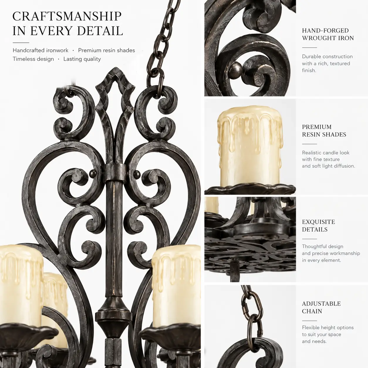 Castellan-Wrought-Iron-6-Light-Candle-Chandelier-2 Castellan-Wrought-Iron-6-Light-Candle-Chandelier-2