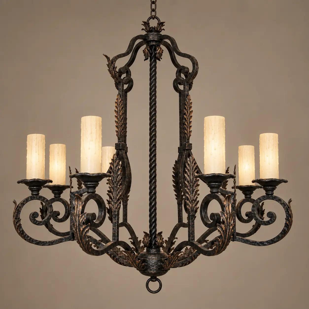 Castillian-Grand-8-Light-Forged-Iron-Chandelier-3 Castillian-Grand-8-Light-Forged-Iron-Chandelier-3