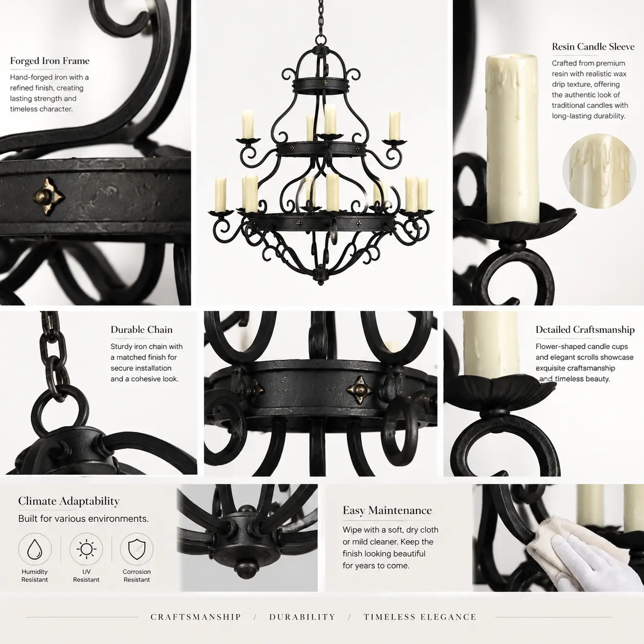 Cathedral-Grandeur-12-Light-Forged-Iron-Chandelier-2 Cathedral-Grandeur-12-Light-Forged-Iron-Chandelier-2