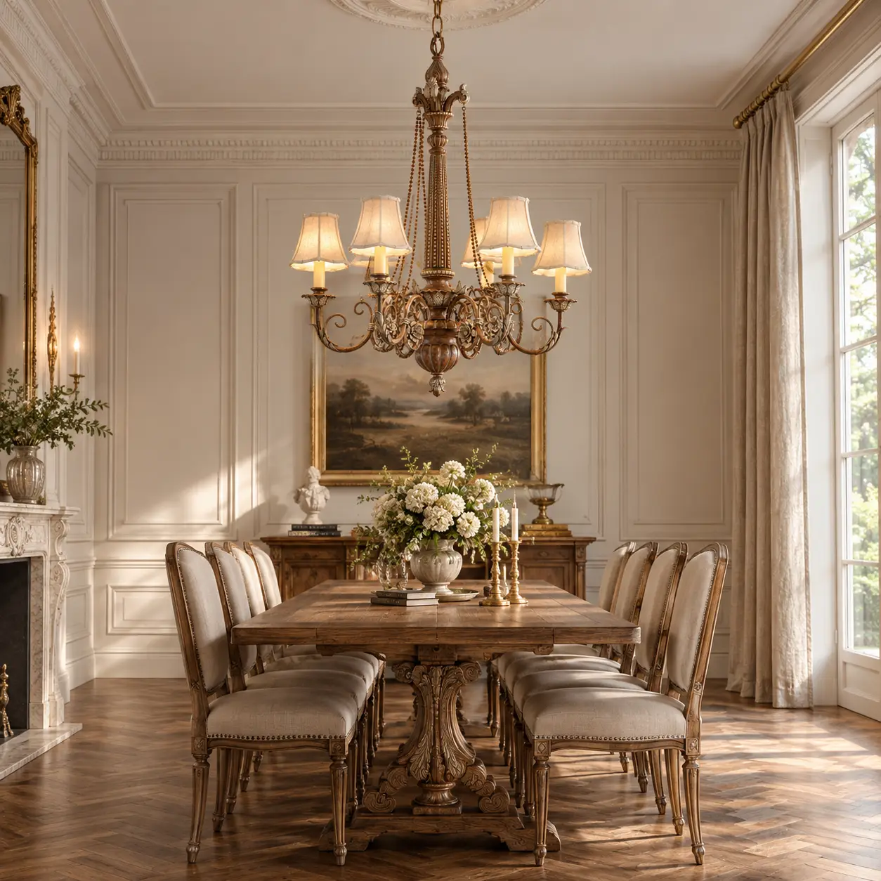 Chateau-Bloom-6-Light-Chandelier-FRENCH-PROVINCIAL-NEOCLASSICAL-DINING-ROOM Chateau-Bloom-6-Light-Chandelier-FRENCH-PROVINCIAL-NEOCLASSICAL-DINING-ROOM