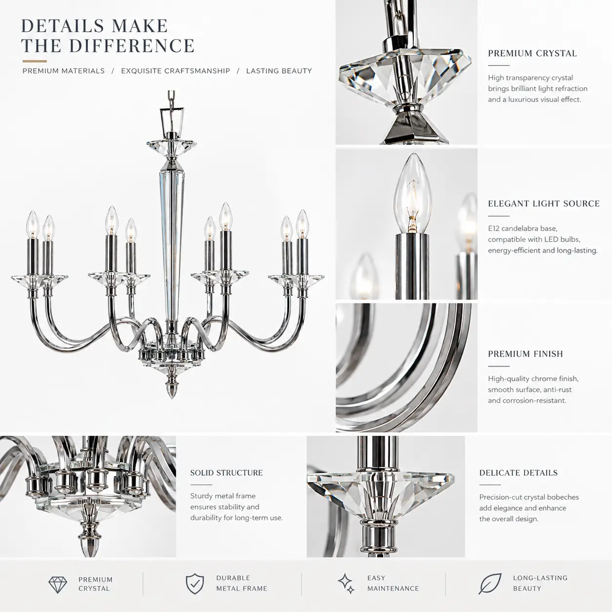 Crystal-Radiance-Modern-Classic-8-Light-Chandelier-2 Crystal-Radiance-Modern-Classic-8-Light-Chandelier-2