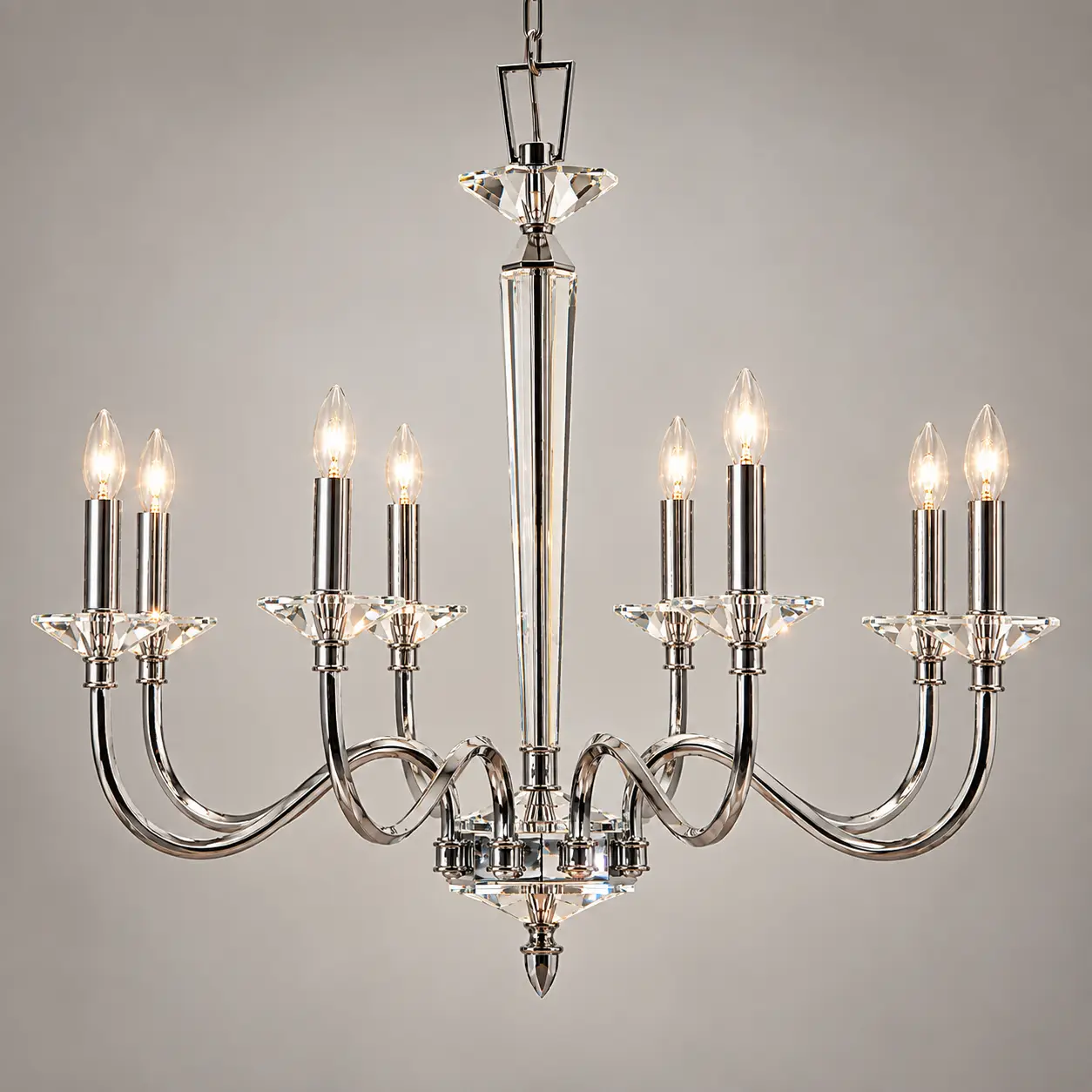 Crystal-Radiance-Modern-Classic-8-Light-Chandelier-3 Crystal-Radiance-Modern-Classic-8-Light-Chandelier-3