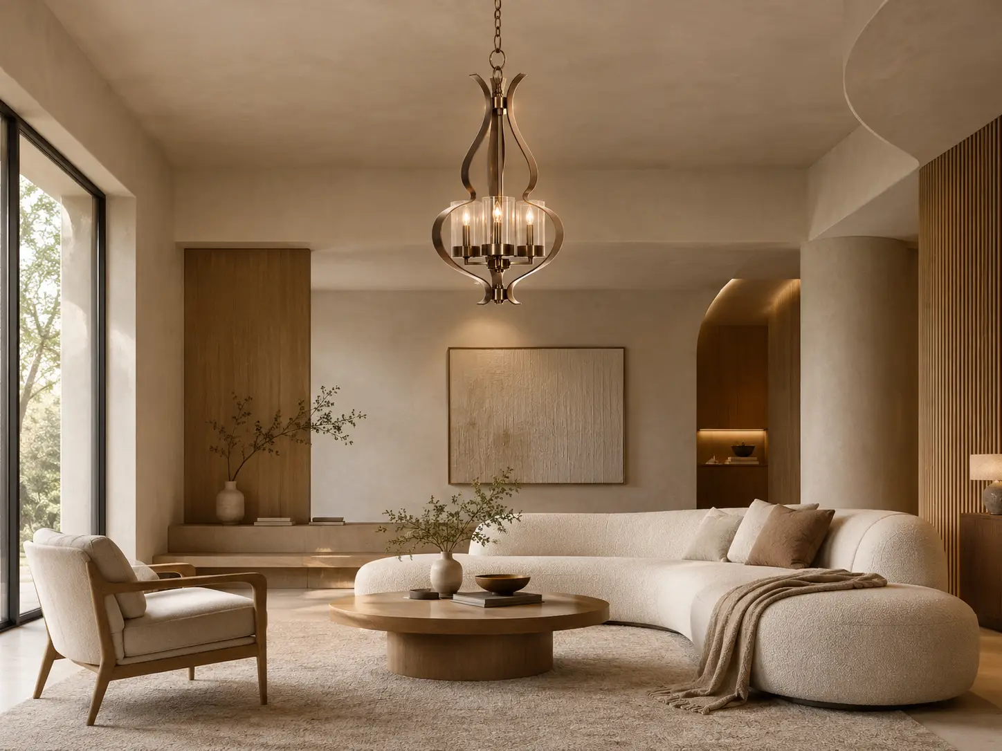 Curvaceous-Modern-Foyer-3-Light-Pendant-Warm-Minimalist-Japandi-Interiors Curvaceous-Modern-Foyer-3-Light-Pendant-Warm-Minimalist-Japandi-Interiors