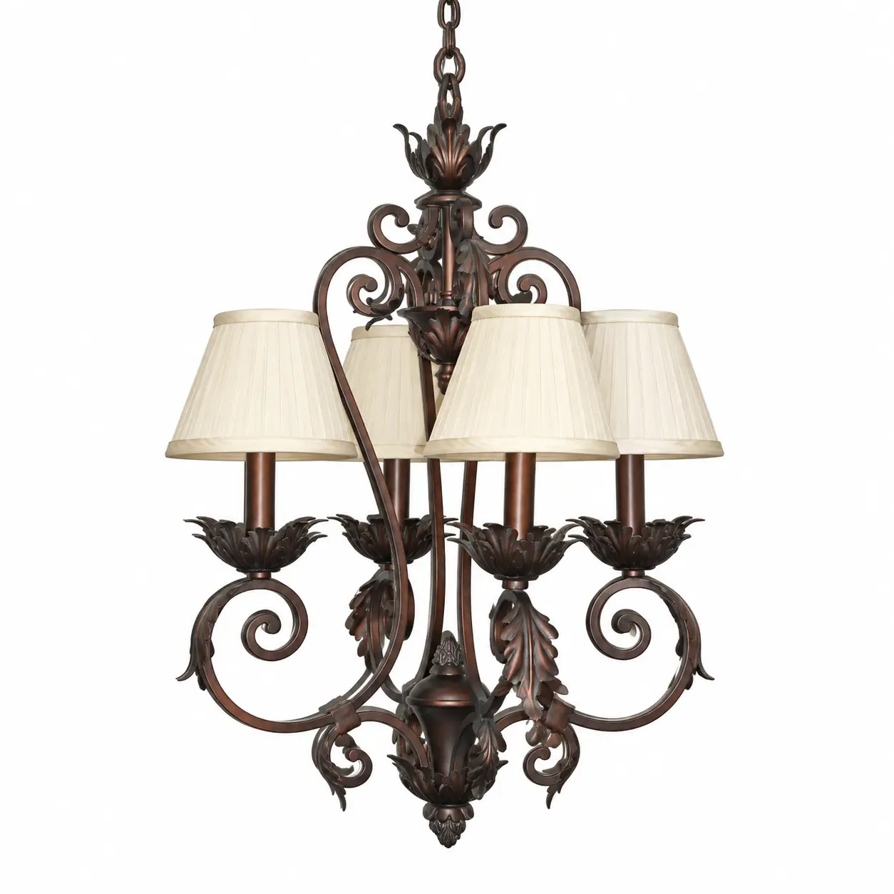 Fleur-de-Lys-4-Light-Antiqued-Chandelier-1 Fleur-de-Lys-4-Light-Antiqued-Chandelier-1
