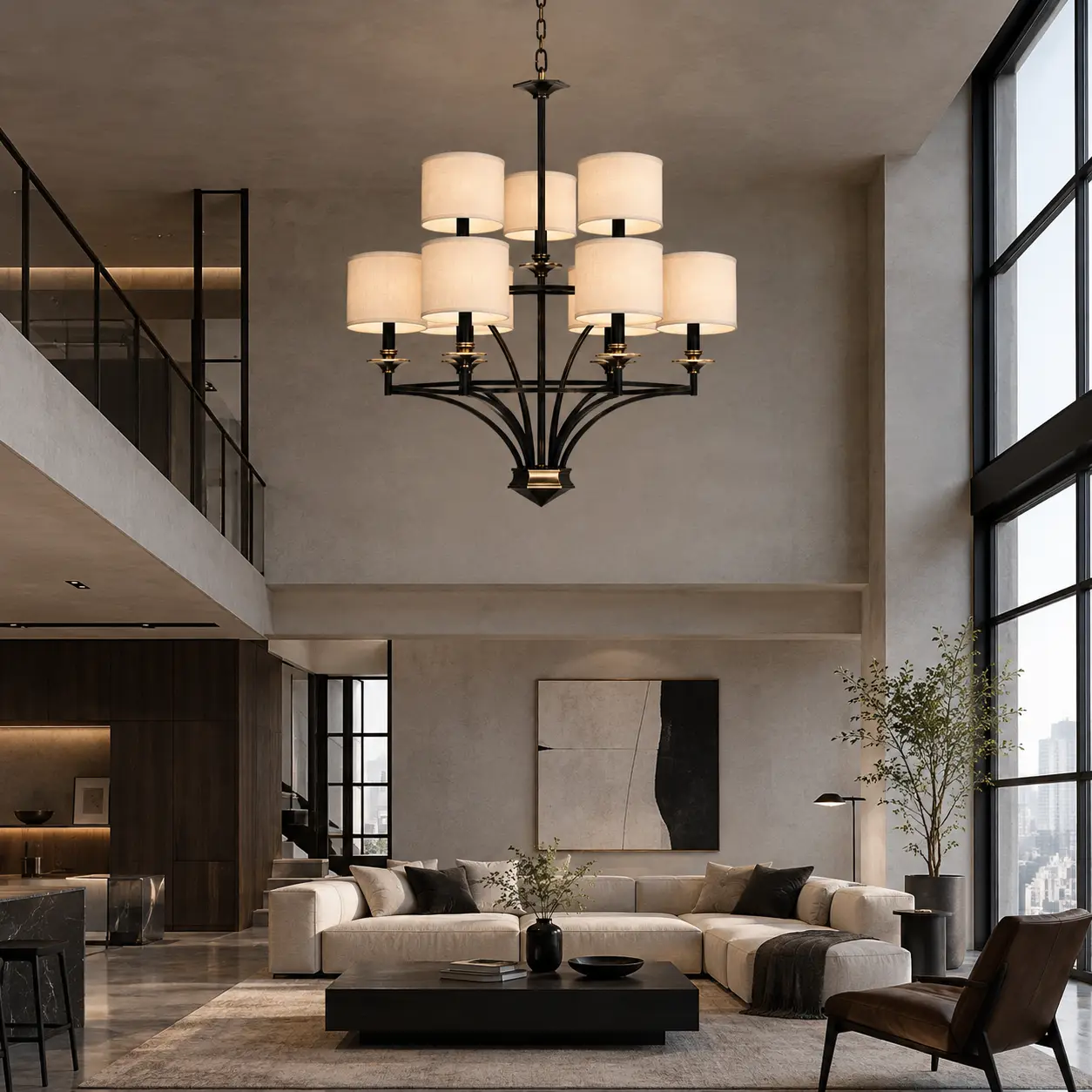 Heirloom-Grandeur-9-Light-Two-Tiered-Pendant-Contemporary-Minimalist-Lofts Heirloom-Grandeur-9-Light-Two-Tiered-Pendant-Contemporary-Minimalist-Lofts