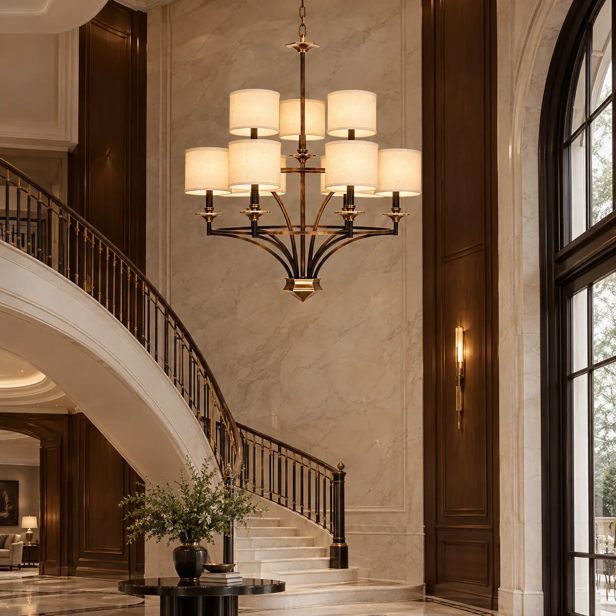 Heirloom-Grandeur-9-Light-Two-Tiered-Pendant-Modern-Luxury-Grand-Foyers Heirloom-Grandeur-9-Light-Two-Tiered-Pendant-Modern-Luxury-Grand-Foyers