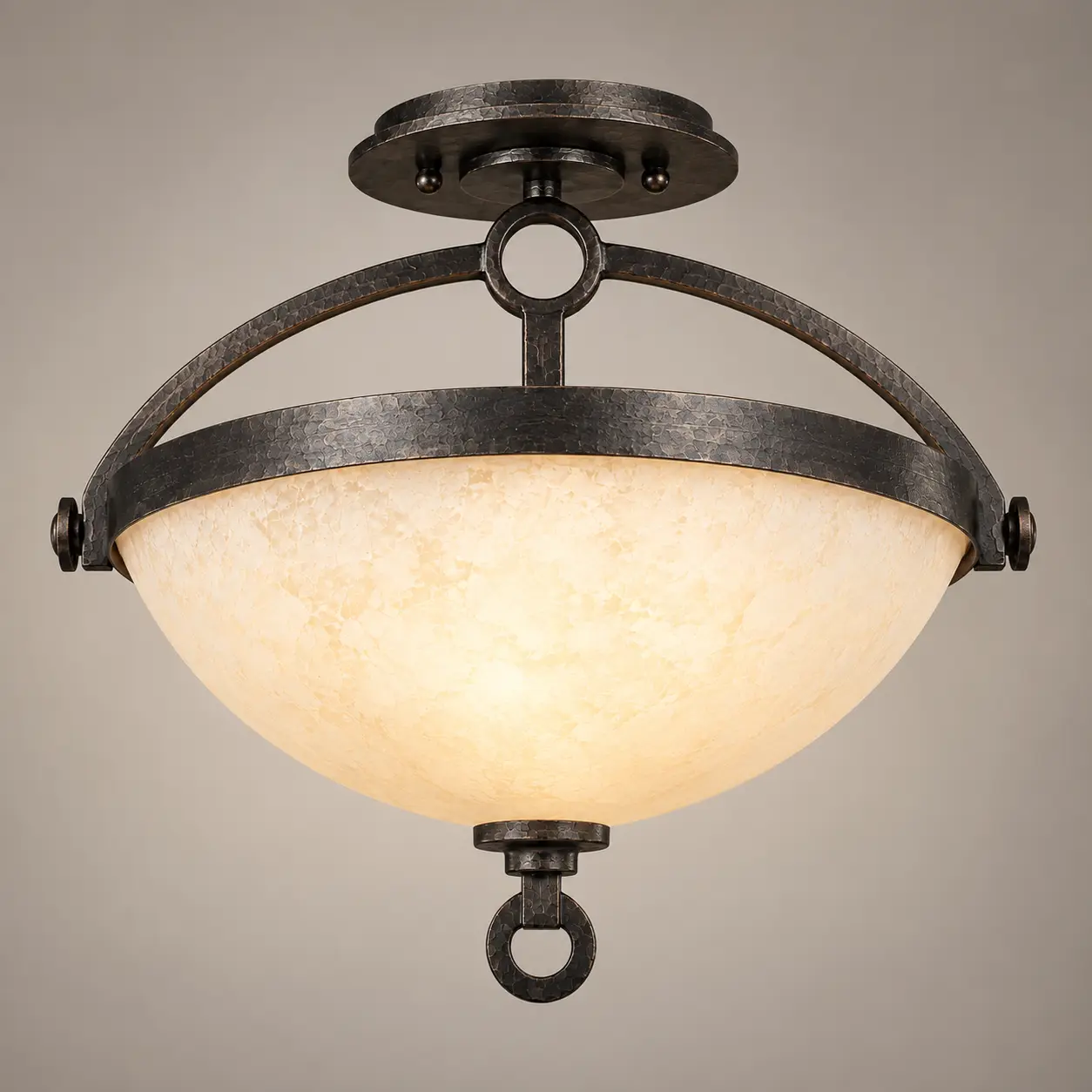 Heritage-Bronze-Artisan-3-Light-Semi-Flush-Mount-Pendant-3 Heritage-Bronze-Artisan-3-Light-Semi-Flush-Mount-Pendant-3