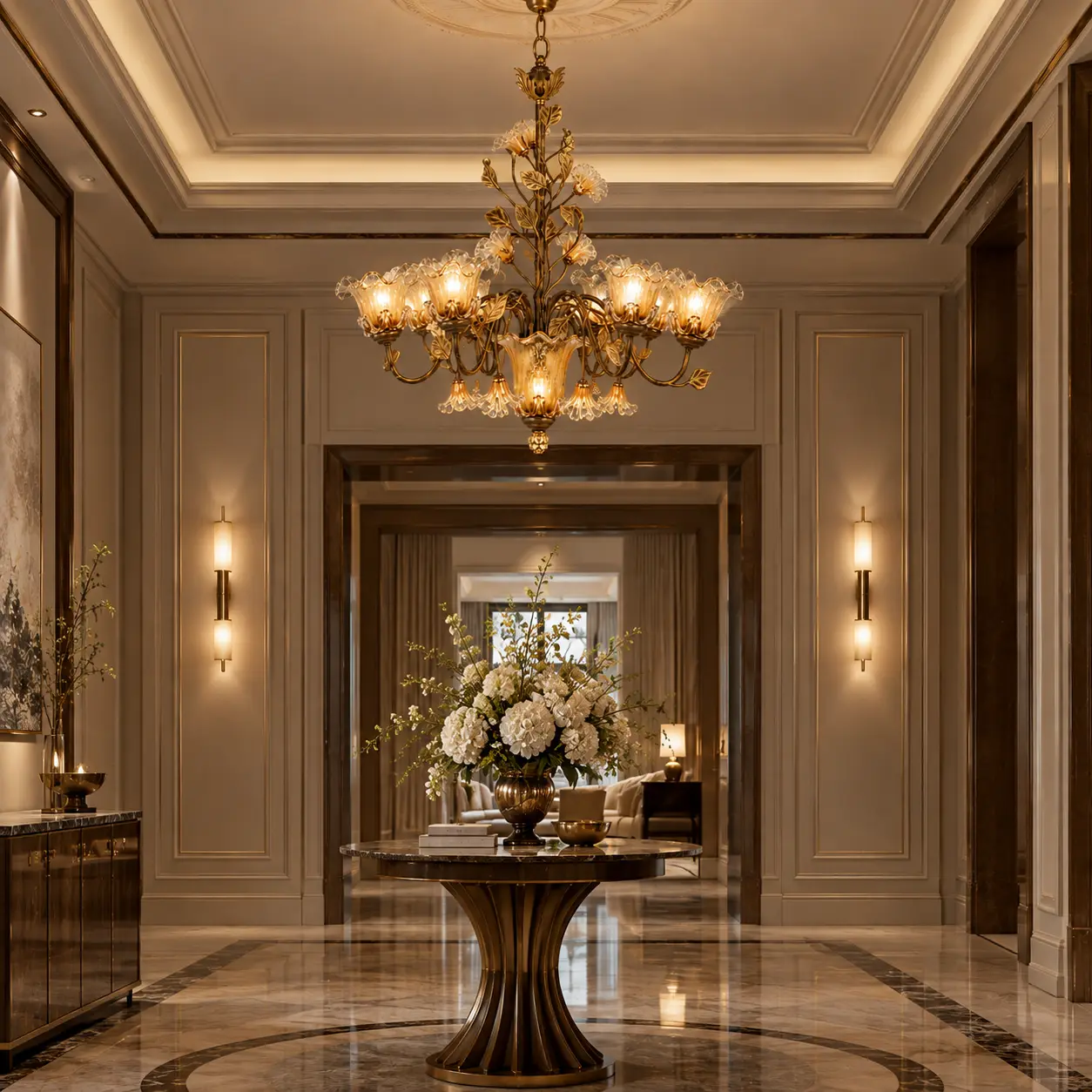 Imperial-Floral-7-Light-Antique-Gold-Chandelier-with-Handcrafted-Glass-Shades-Boutique-Hotel-Foyers-Hospitality-Corridors Imperial-Floral-7-Light-Antique-Gold-Chandelier-with-Handcrafted-Glass-Shades-Boutique-Hotel-Foyers-Hospitality-Corridors