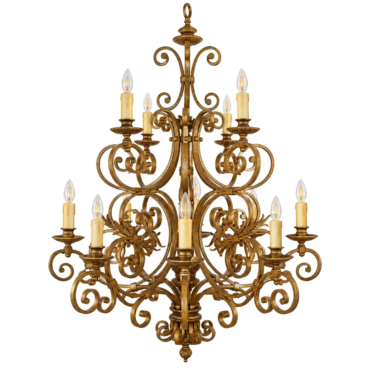 Imperial-Forge-Two-Tier-12-Light-Hand-Forged-Chandelier-in-Antique-Gold-Finish-1 Imperial-Forge-Two-Tier-12-Light-Hand-Forged-Chandelier-in-Antique-Gold-Finish-1