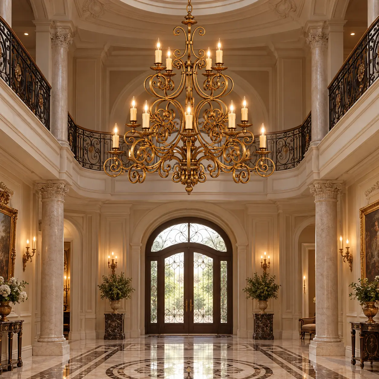 Imperial-Forge-Two-Tier-12-Light-Hand-Forged-Chandelier-in-Antique-Gold-Finish-Neoclassical-Foyers-Double-Height-Atriums Imperial-Forge-Two-Tier-12-Light-Hand-Forged-Chandelier-in-Antique-Gold-Finish-Neoclassical-Foyers-Double-Height-Atriums