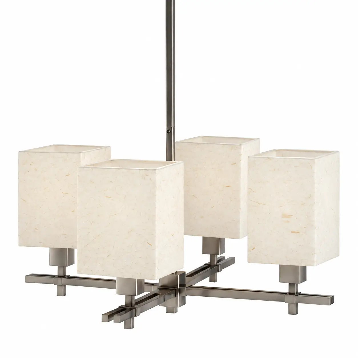 Kyoto-Lattice-4-Light-Geometric-Chandelier-with-Fiber-Embedded-Parchment-Shades-1 Kyoto-Lattice-4-Light-Geometric-Chandelier-with-Fiber-Embedded-Parchment-Shades-1