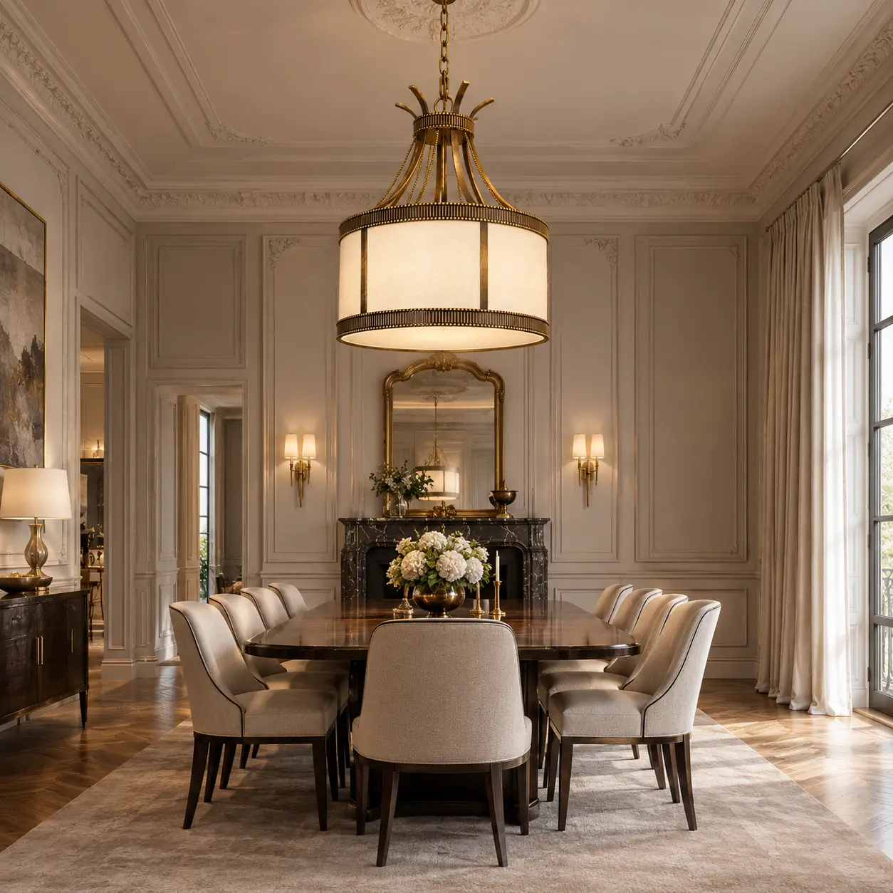 Metropolitan-Aura-7-Light-Drum-Pendant-Neoclassical-French-Chic-Interiors Metropolitan-Aura-7-Light-Drum-Pendant-Neoclassical-French-Chic-Interiors
