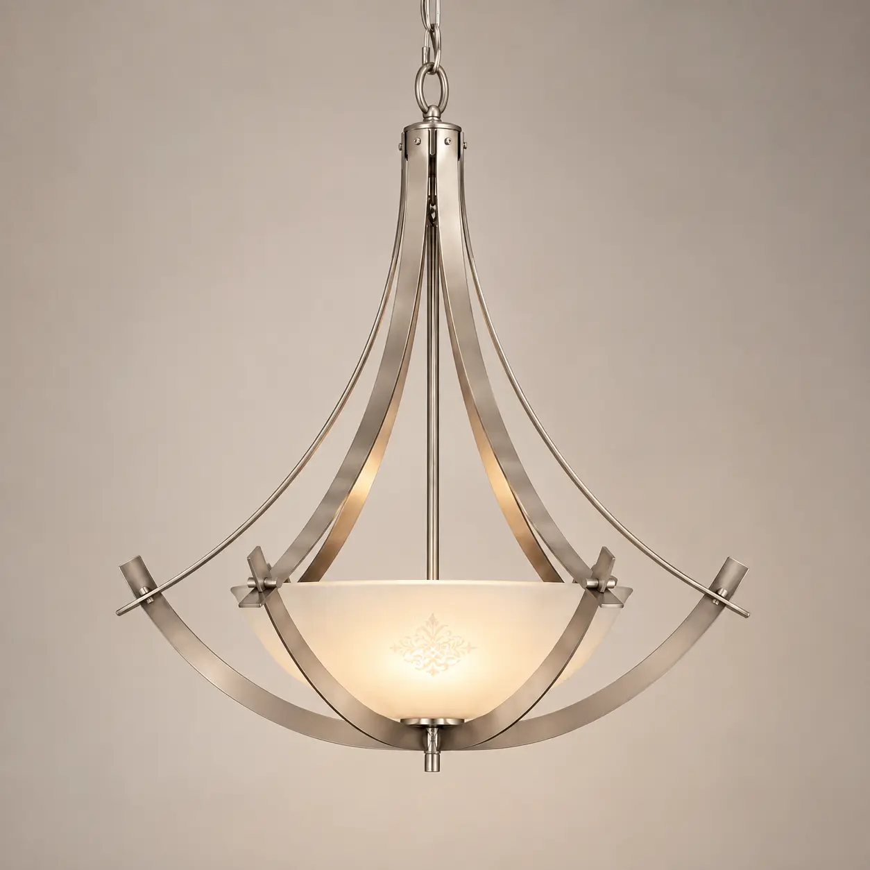 Modern-Brushed-Nickel-3-Light-Pendant-with-Etched-Glass-Bowl-3 Modern-Brushed-Nickel-3-Light-Pendant-with-Etched-Glass-Bowl-3