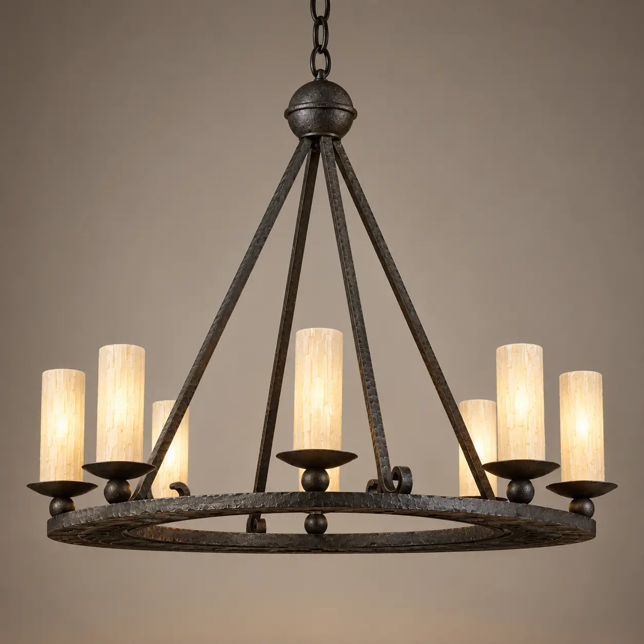 Monastery-Ring-Wrought-Iron-8-Light-Chandelier-3 Monastery-Ring-Wrought-Iron-8-Light-Chandelier-3