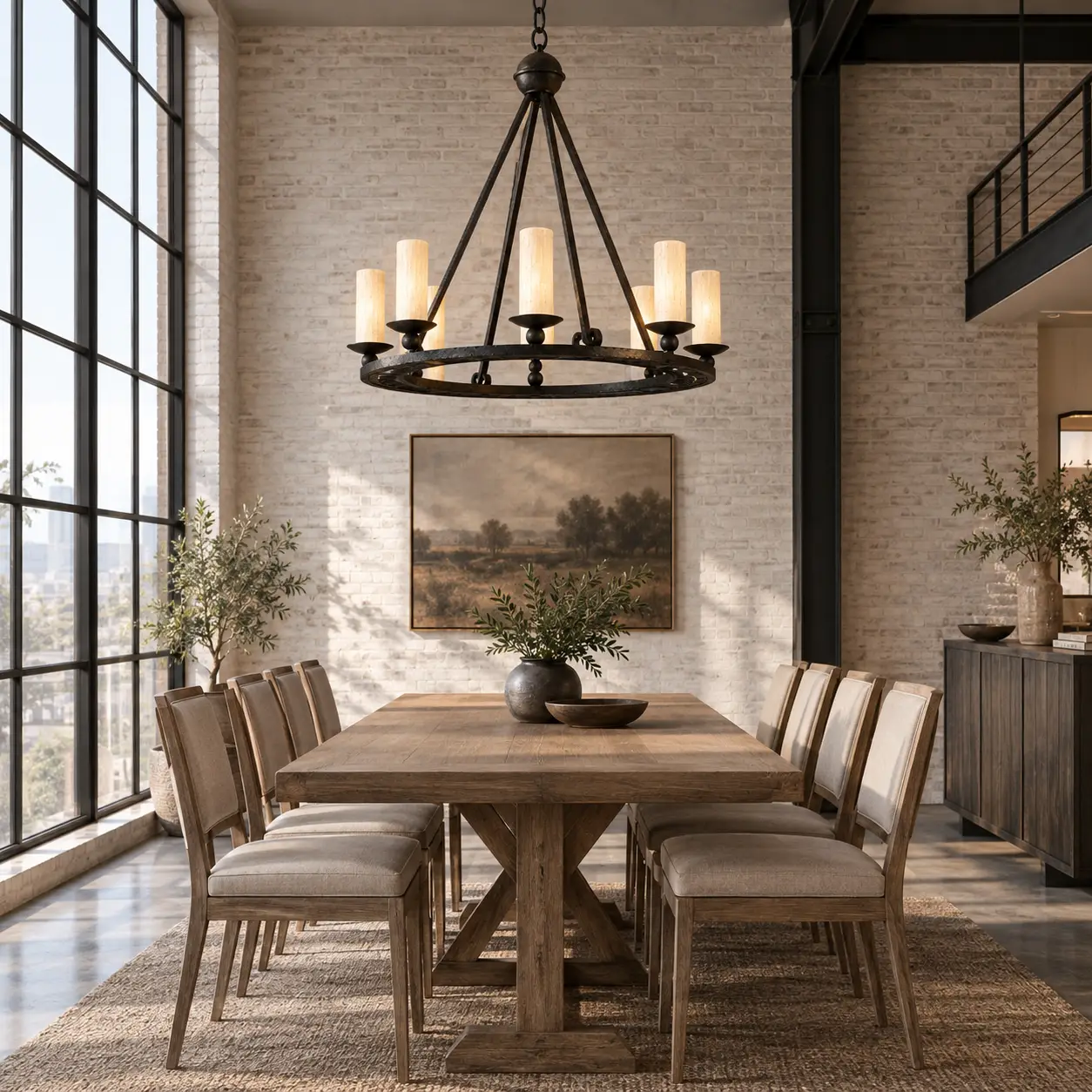 Monastery-Ring-Wrought-Iron-8-Light-Chandelier-Modern-Farmhouse-Urban-Industrial-Loft-Interiors Monastery-Ring-Wrought-Iron-8-Light-Chandelier-Modern-Farmhouse-Urban-Industrial-Loft-Interiors