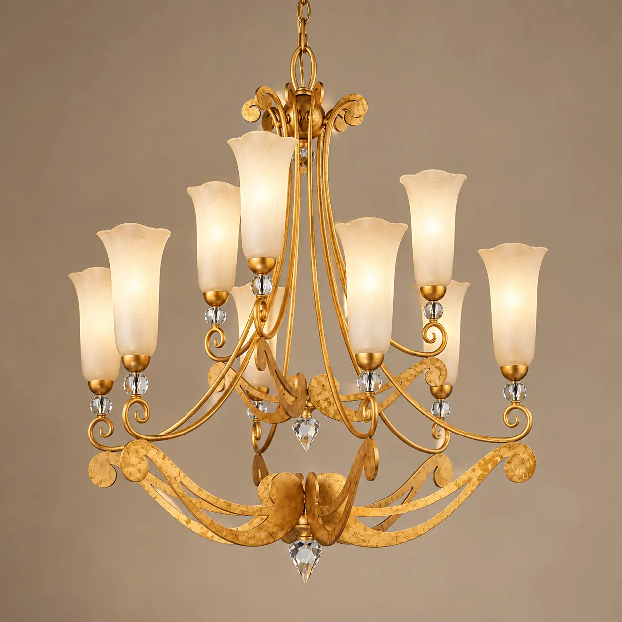 Regal-Bloom-Two-Tier-9-Light-Chandelier-3 Regal-Bloom-Two-Tier-9-Light-Chandelier-3
