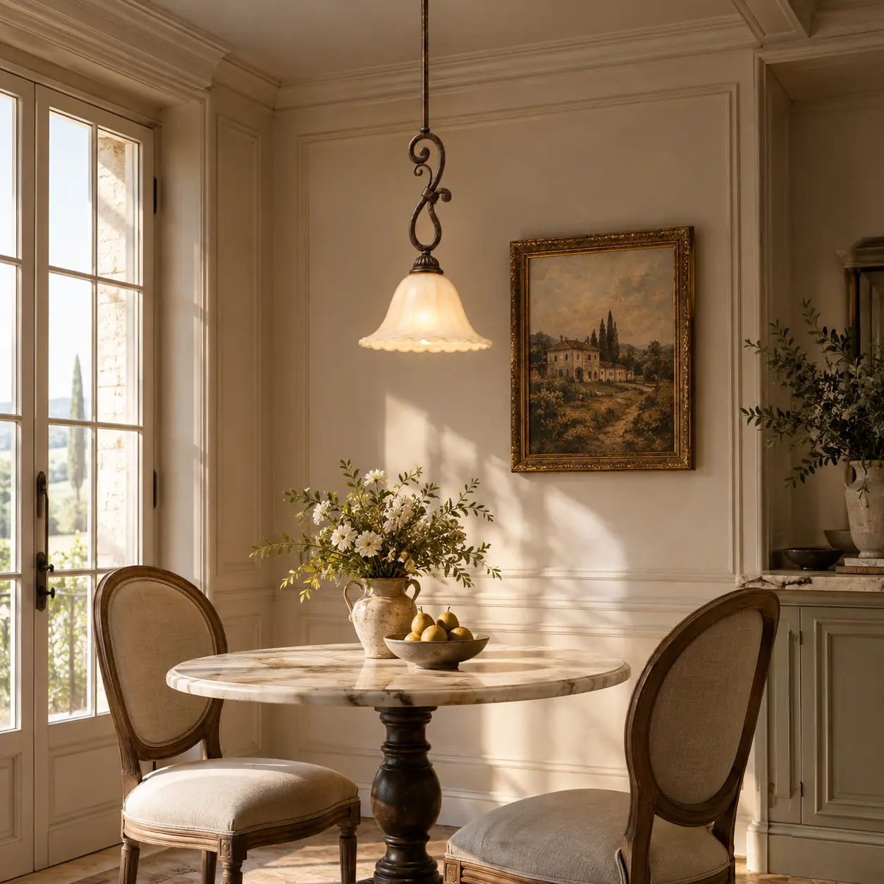 Tuscan-Scroll-1-Light-Single-Pendant-French-Provincial-Intimate-Dining-Nooks Tuscan-Scroll-1-Light-Single-Pendant-French-Provincial-Intimate-Dining-Nooks