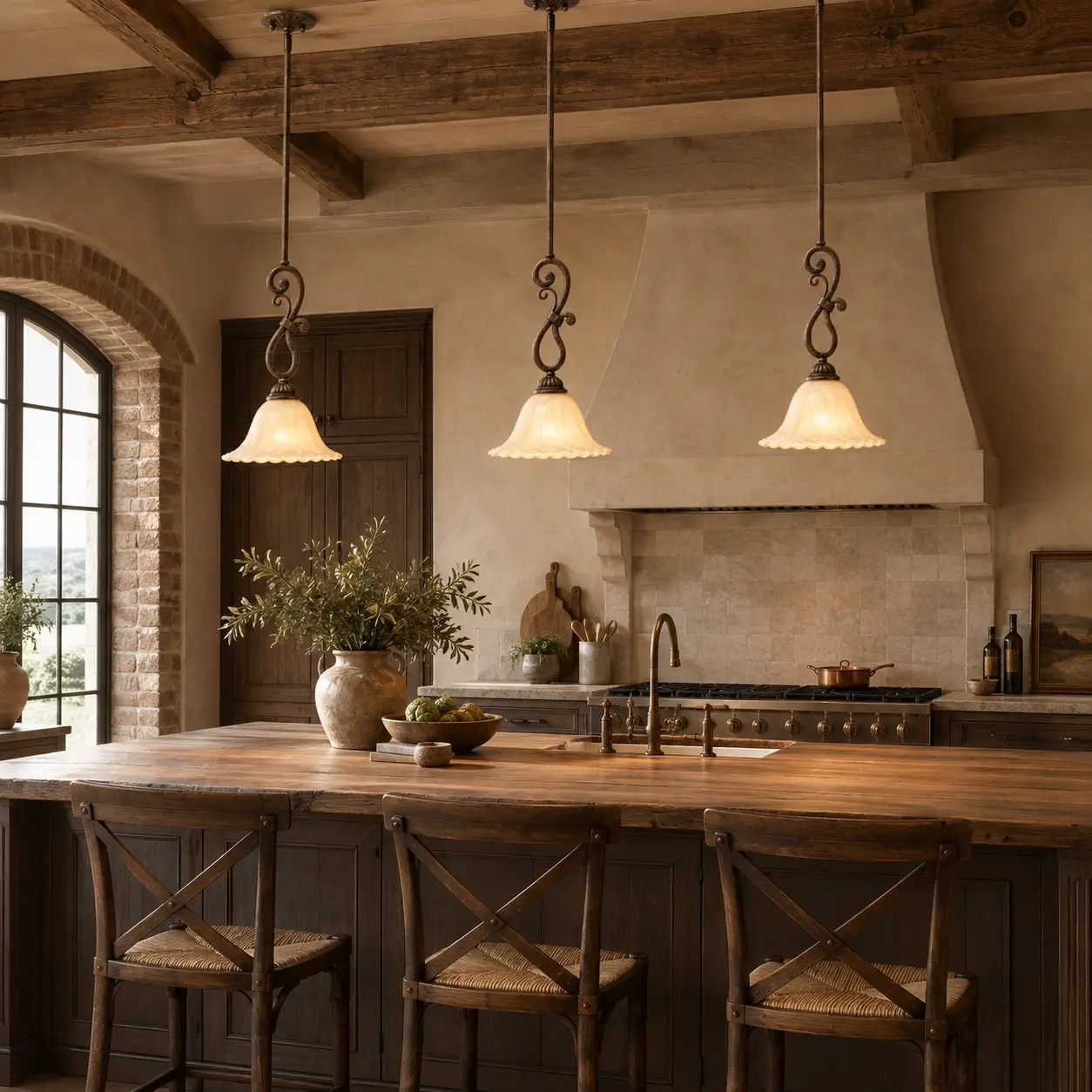 Tuscan-Scroll-1-Light-Single-Pendant-Tuscan-Countryside-Rustic-Kitchen-Islands Tuscan-Scroll-1-Light-Single-Pendant-Tuscan-Countryside-Rustic-Kitchen-Islands