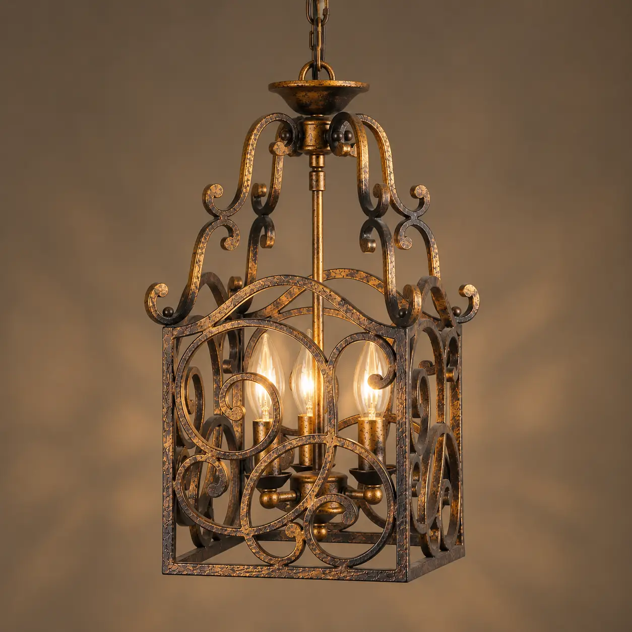 Tuscany-Lantern-Cage-3-Light-Pendant-3 Tuscany-Lantern-Cage-3-Light-Pendant-3