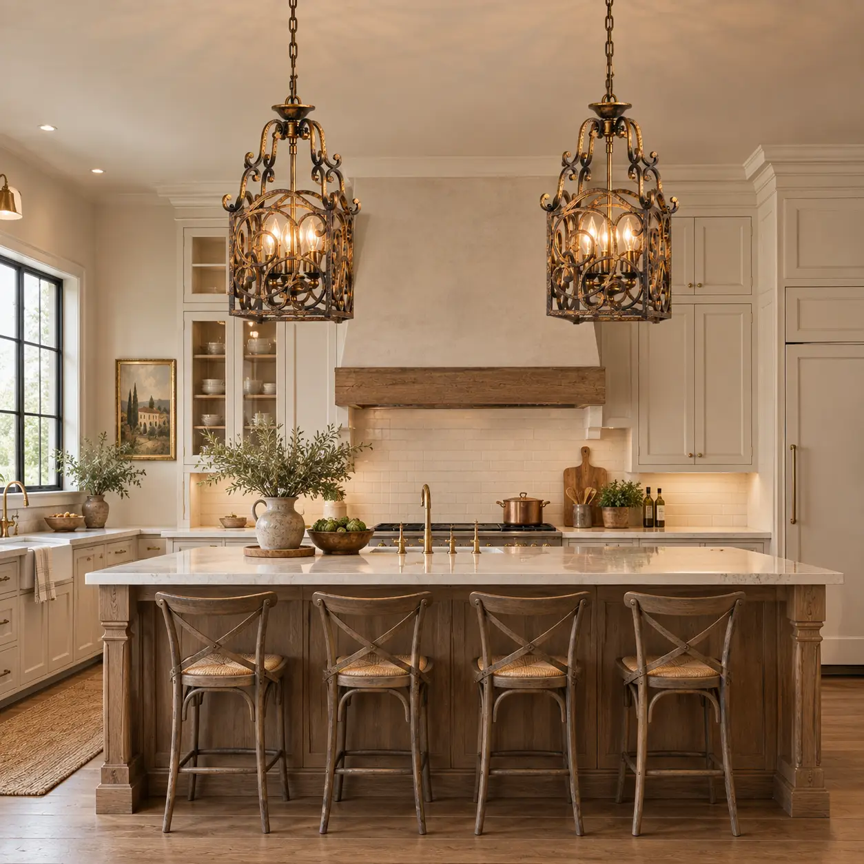 Tuscany-Lantern-Cage-3-Light-Pendant-Modern-Farmhouse-Luxury-Kitchens Tuscany-Lantern-Cage-3-Light-Pendant-Modern-Farmhouse-Luxury-Kitchens