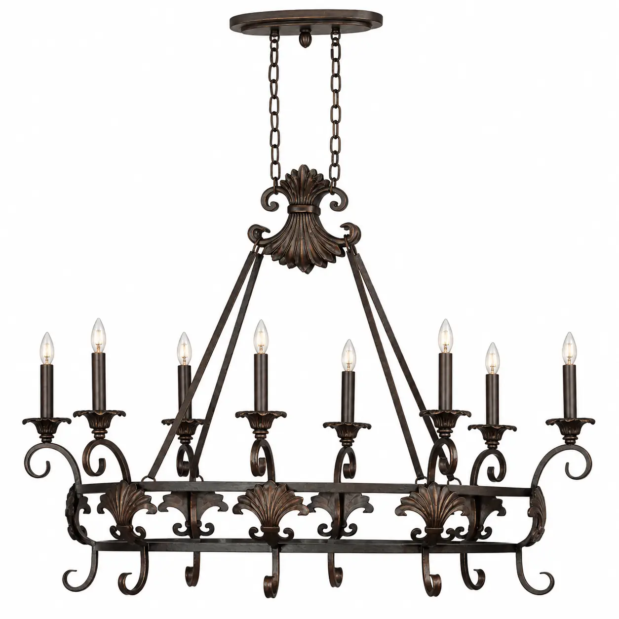 Valencia-8-Light-Handcrafted-Artisan-Bronze-with-Gold-Pendant-1 Valencia-8-Light-Handcrafted-Artisan-Bronze-with-Gold-Pendant-1