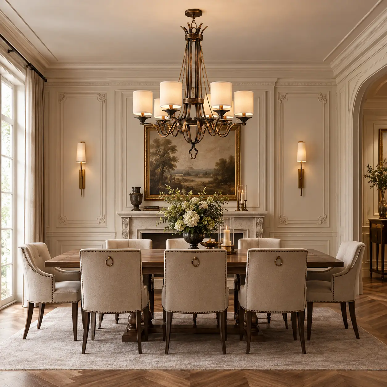 Veridian-Canopy-6-Light-Architectural-Pendant-French-Chic-Neoclassical-Interiors Veridian-Canopy-6-Light-Architectural-Pendant-French-Chic-Neoclassical-Interiors
