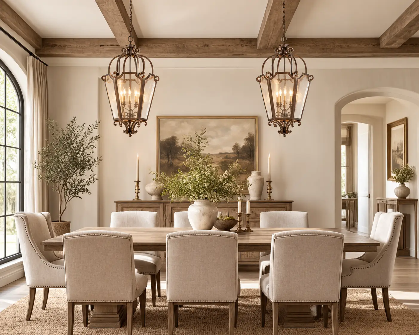 Vintage-Lantern-Style-6-Light-Pendant-in-Weathered-Copper-Finish-4 Vintage-Lantern-Style-6-Light-Pendant-in-Weathered-Copper-Finish-4